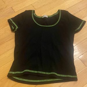 Size S John Galt black and green top